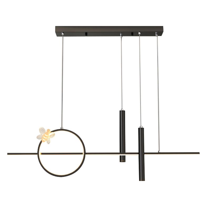 Acrylic Linear Island Light Contemporary Simplicity Lighting Fixtures for Dining Room