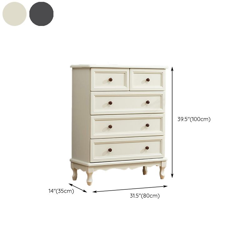 Nautical Solid Wood Storage Chest Bedroom Chest with Multi Drawers