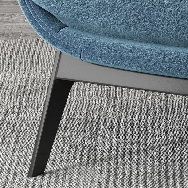 26.77"L x 26.38"W x 29.53"H Velvet Slipper Chair,Modern Armless Chair for Living Room