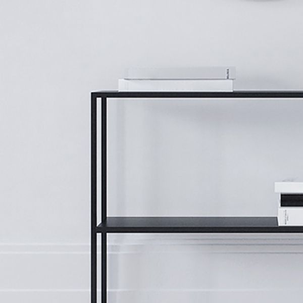 Contemporary Style Console Table Rectangle Metal Accent Table