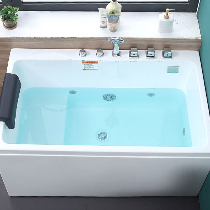 Bathroom Soaking Bath Tub Seat Included Back to Wall Bathtub