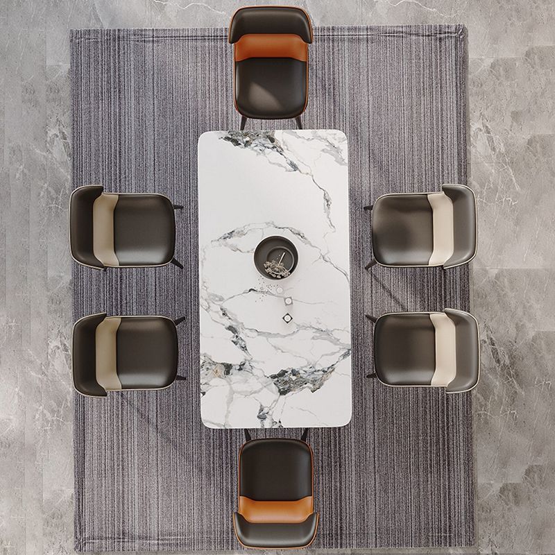 Brasserie Contemporary Faux Leather Dining Chair Parsons Chair in Matte Finish