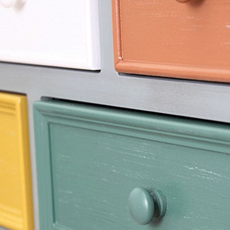 Retro Style Wooden Storage Chest Dresser Bedroom Storage Chest with Drawers