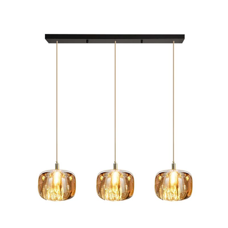 Modern Simple Style Crystal Pendant Lighting Crystal Globe Shade Hanging Lamp for Bedroom Bedside