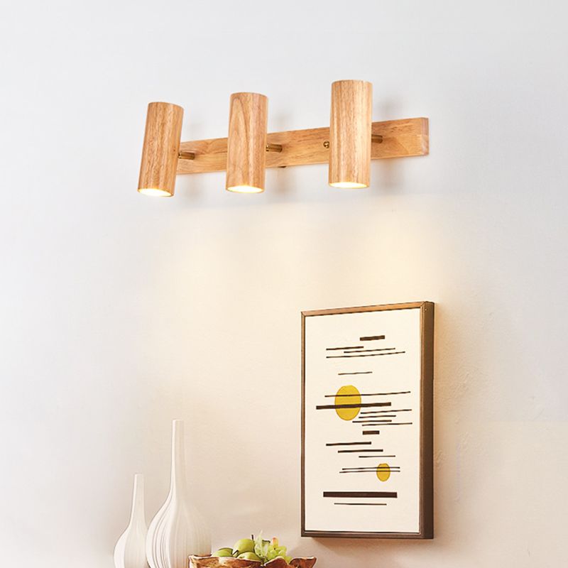 Modern Simple Shape Wall Light Sconces Wood Wall Lighting Fixtures