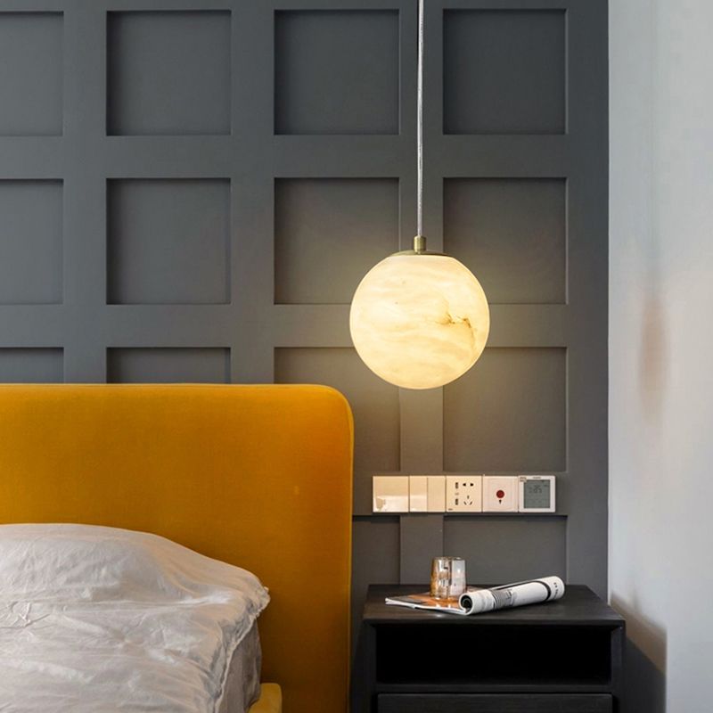 Stein schattierte hängende Leuchte zeitgenössischer Stil weißer Anhänger Beleuchtung