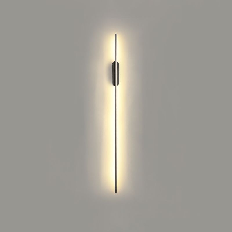 Metal Linear Shape Wall Mount Lighting Modern Style 2-Lights Wall Mounted Light Fixture