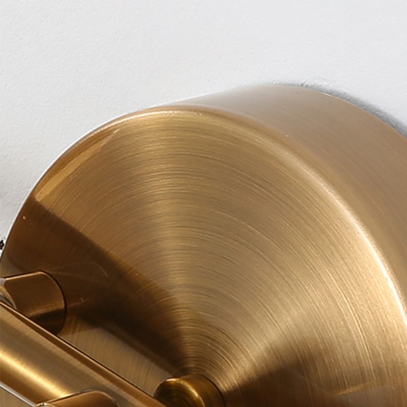 Mid Century Cone Sconce Light Fixtures Metal Wall Light Sconce with Acrylic Shade