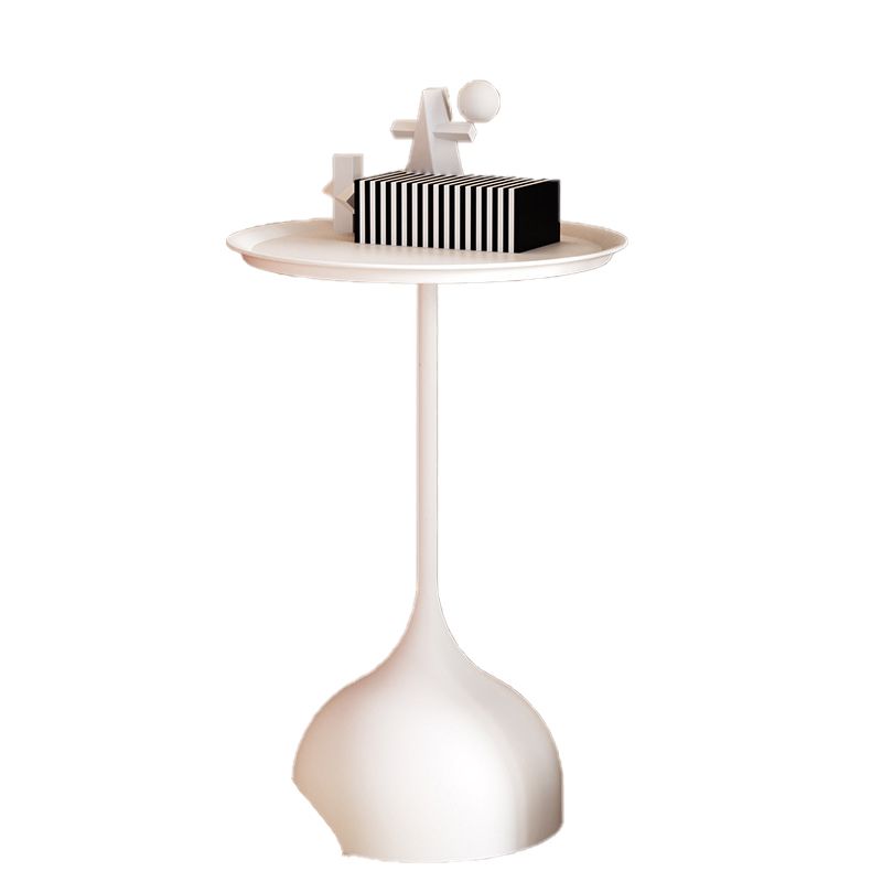 Minimalist Metal Side End Table Mid-Century Pedestal Side End Table