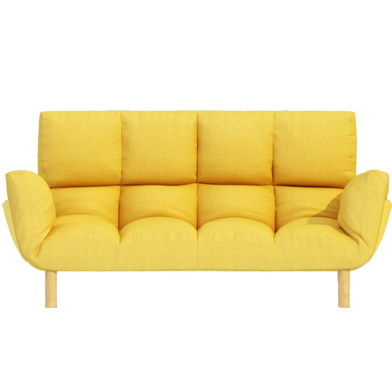 Fabric Adjustable Sleeper Sofa Biscuit Back 47.6" W Flared Arm Loveseat