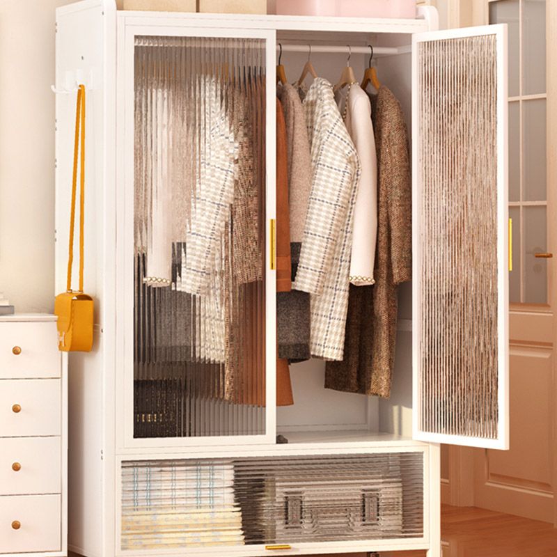 Modern Style Combination Armoire Glass Wardrobe Cabinet for Home