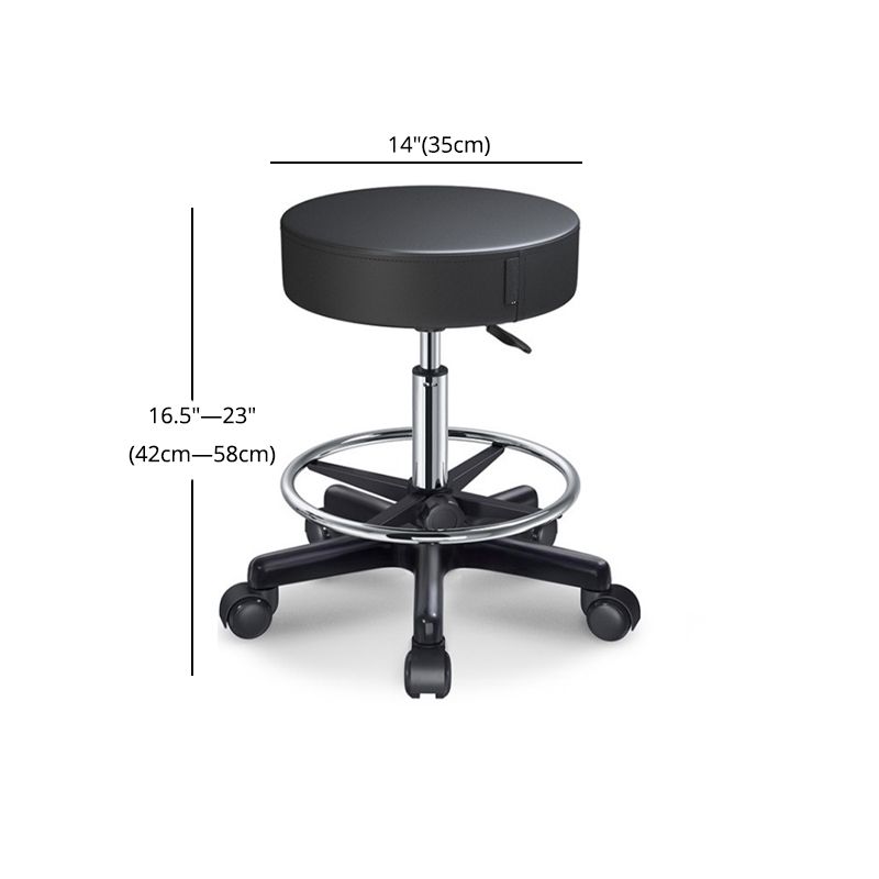 Modern Adjustable Rotatable Counter Stool Steel Kitchen Bar Stool with Cushion