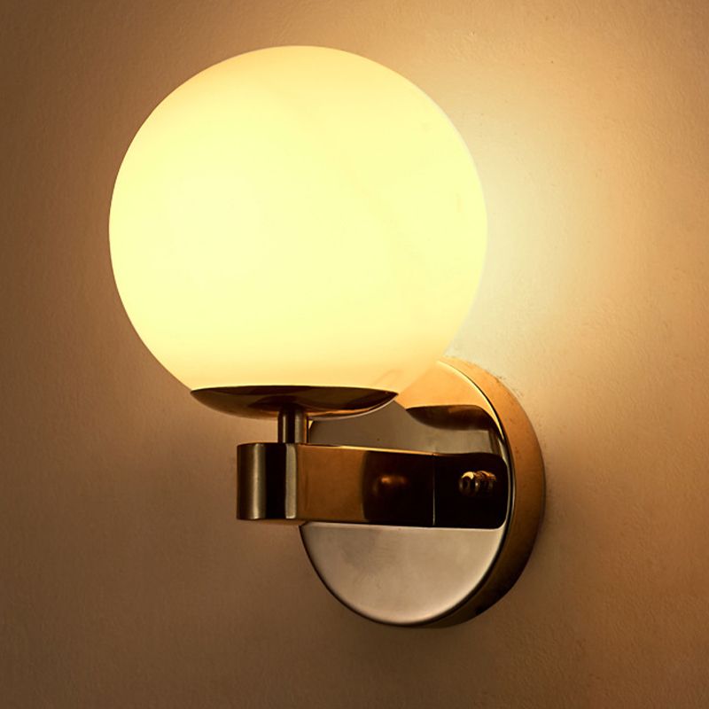 Glaskugel Wandleuchte moderne Stil 1 Lichtwandmontierte Leuchte