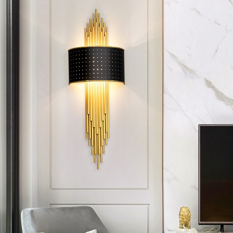 Iluminación de apliques de pared luz de metal de estilo moderno de estilo LED para dormitorio