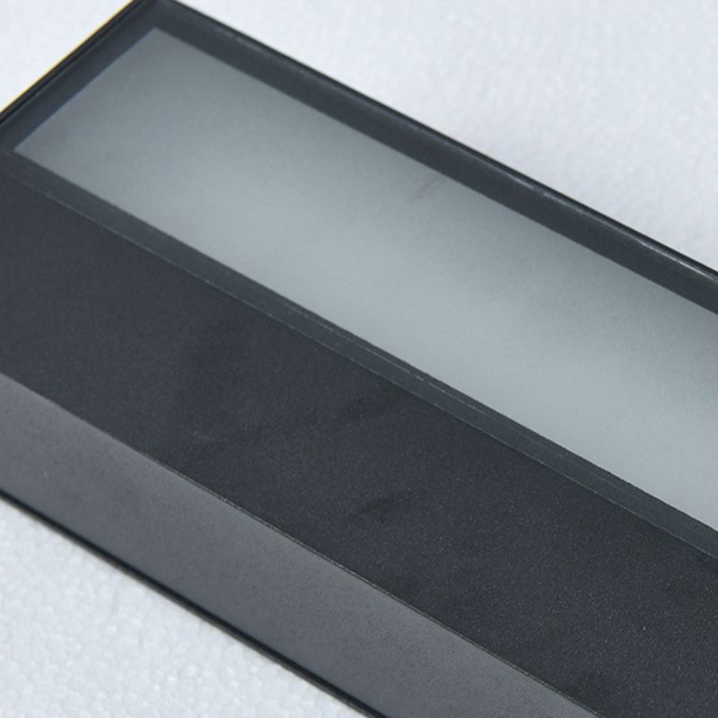 Modern Black Wall Lamp LED Wall Mount Lamp with Glass Shade for Garden