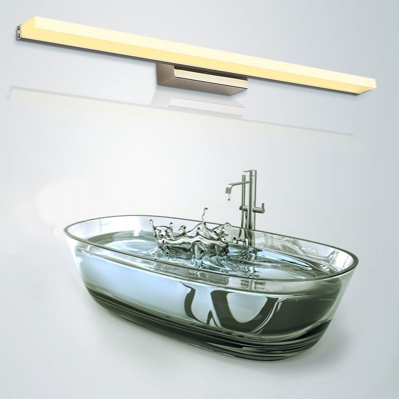 Rectangle LED Bathroom Wall Sconce Simple Waterproof Vanity Light for Dressing Table