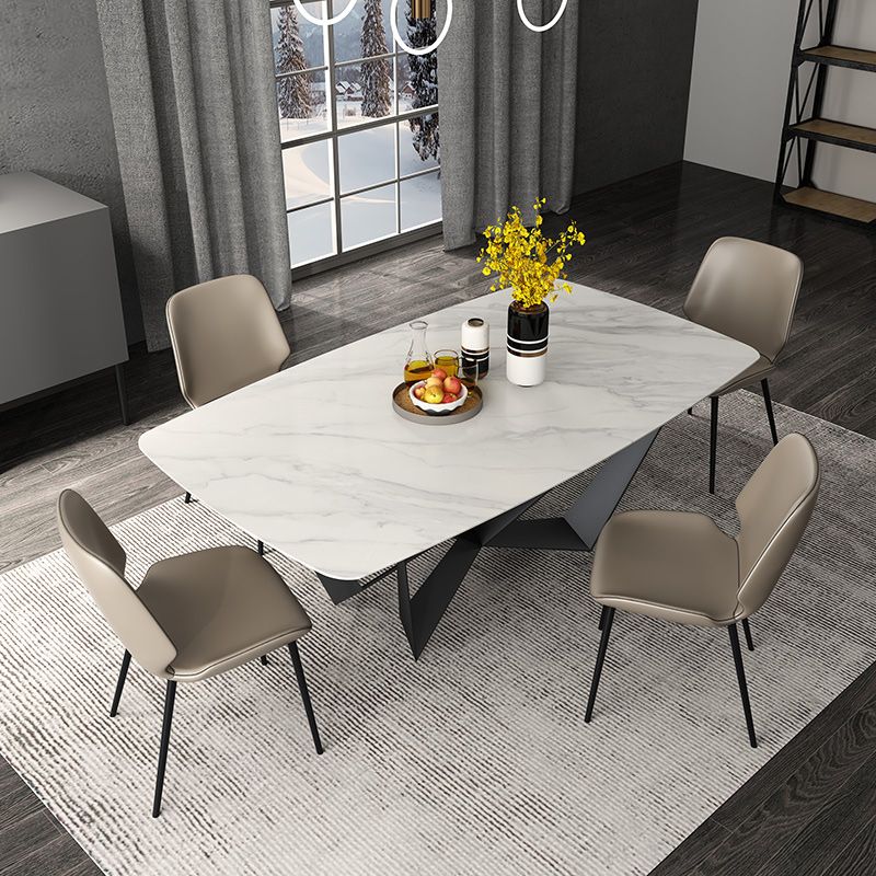 Contemporary 1/4/5 Pieces Dining Room Set Sintered Stone Dining Table Set