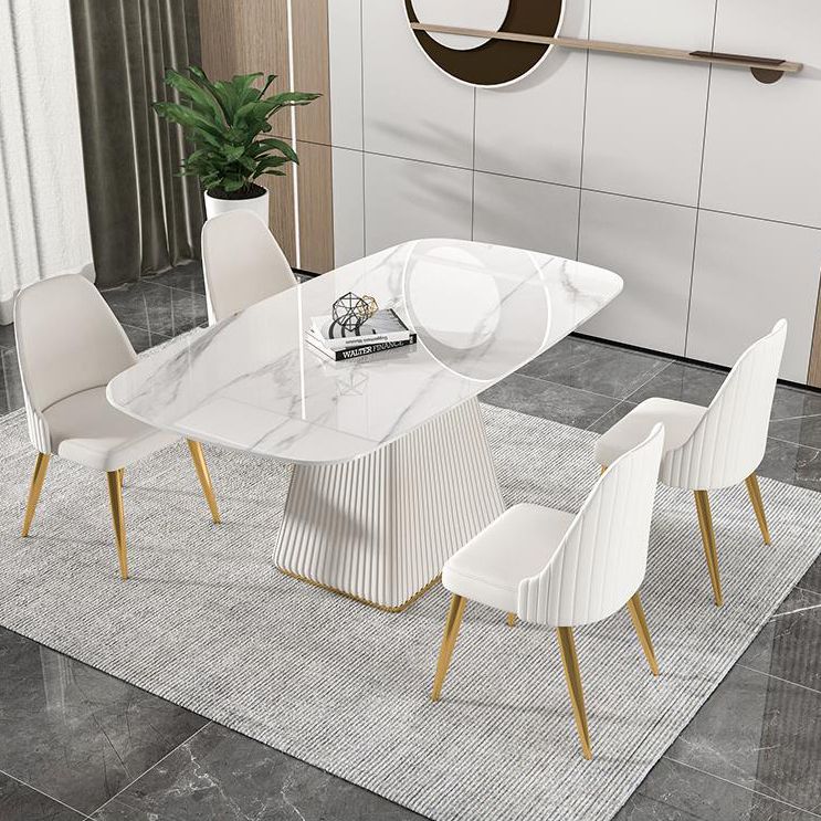 Modern Sintered Stone Dining Table Rectangle Dining Table for Home Use