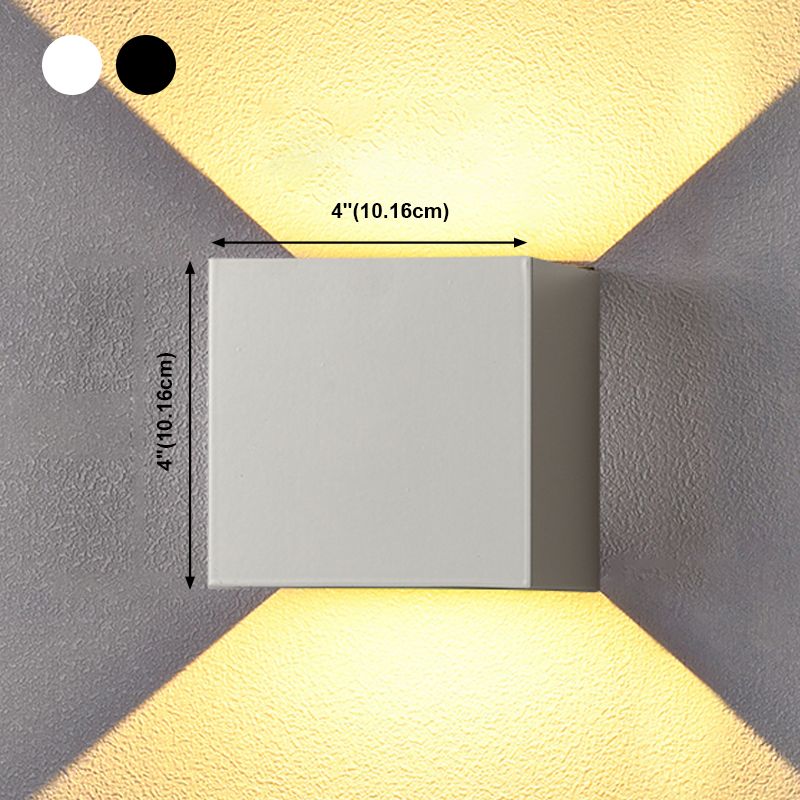 Lampe murale géométrique de style moderne métal métal 2 lumières éclairage mural