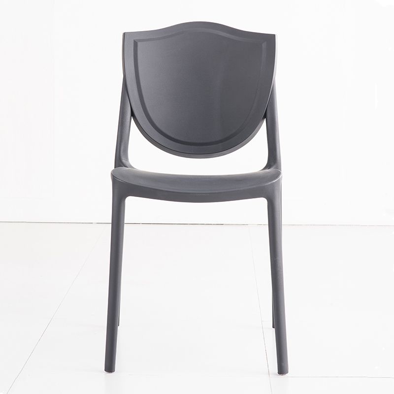 Silla de estilo moderno, sillas sin brazos con patas de plástico para cocina