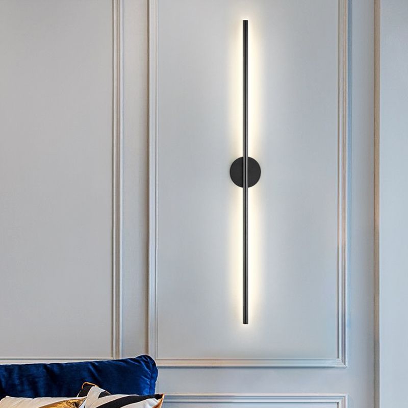 Linearer Schatten Metall Wandleuchten moderner Stil 2 Leuchten Wandmontage Licht montiert