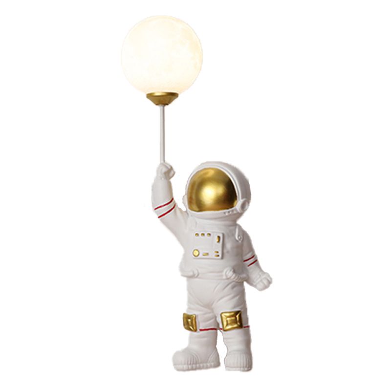 1 - Light Resin Wall Lighting Fixture , Astronaut and Globe Shape Wall Light