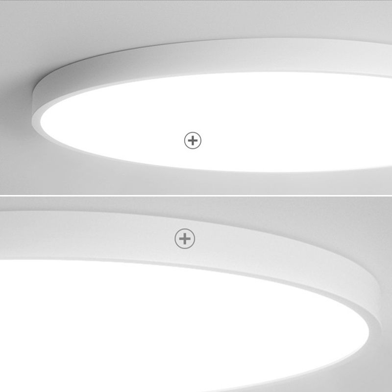 Modern Flush Light White Circle Metal Led Surface Mount Ceiling Lights for Living Room