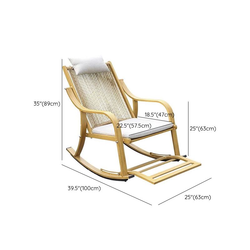 Modern Style Wood Rocking Chair Single Home Lounge Lazy Sofa Chair