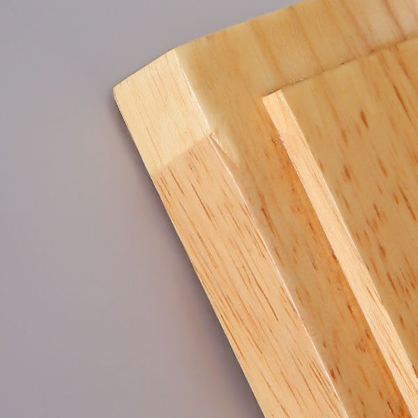 Modern Style Wall Mounted Lamps Wood 1 Light Flush Mount Wall Sconce for Bedroom