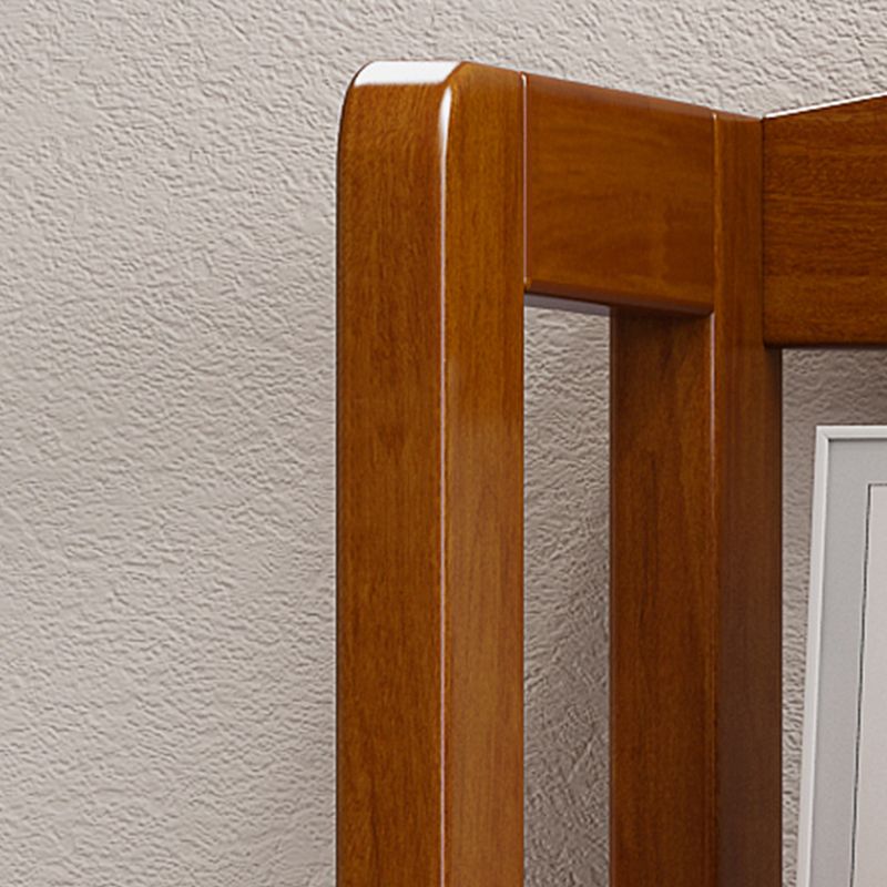 Contemporary Standard Bookshelf Wooden Open Back Bookcase with Shelves