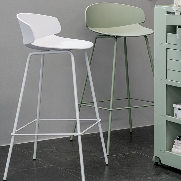 Contemporary Design Plastic Counter Barstools Low Back Stools for Home