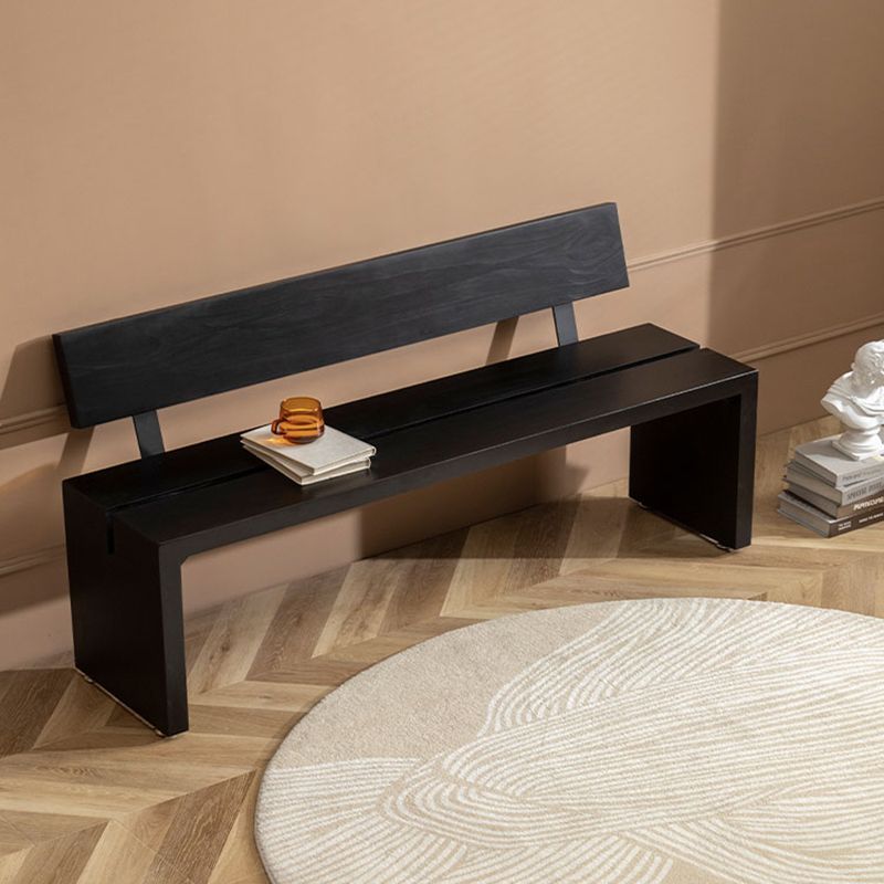 Rectangle Solid Wood Seating Bench Modern Seating Bench for Restaurant Bedroom