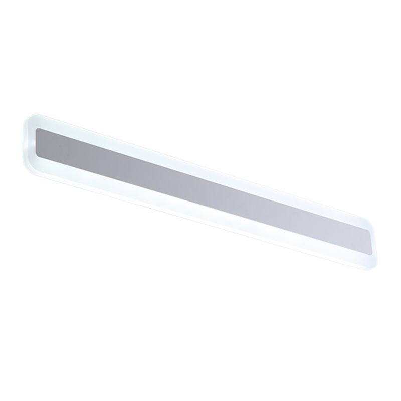 Strip Shape Wall Light Modern Style Metal 1 Light Sconce Light for Shower Room