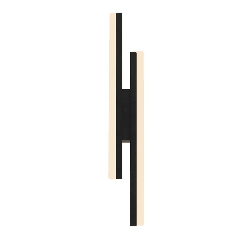 Modernism Golden/Black 2-Light Wall Mounted Sconce Linear LED Wall Light