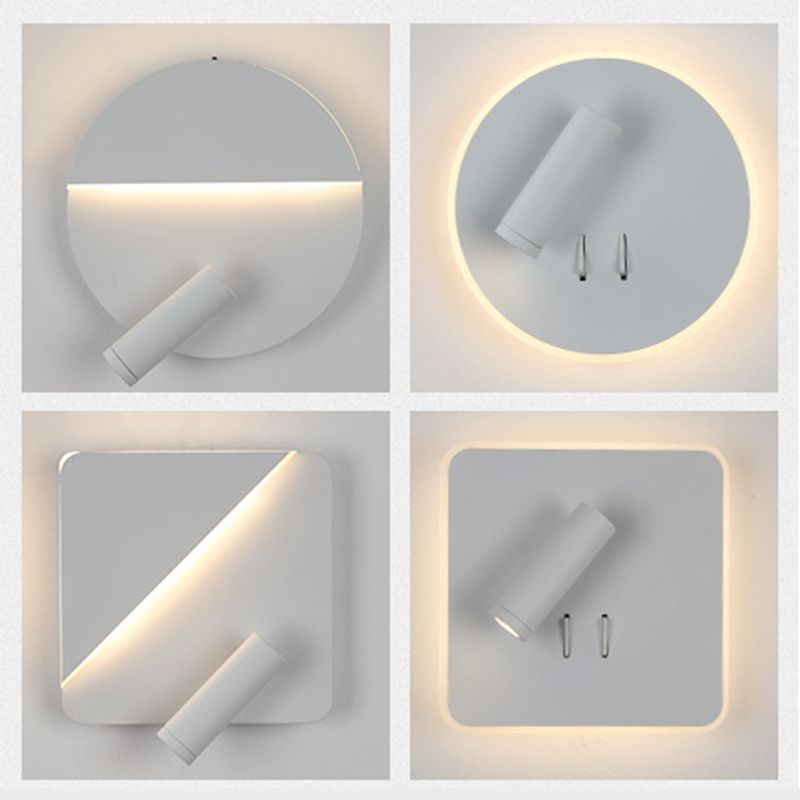 Modern Simplicity Geometric Wall Lamps Acrylic Wall Lighting Fixtures for Bedroom