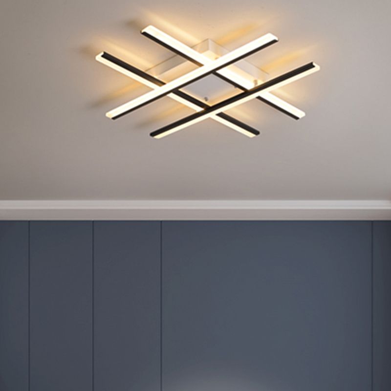 Luces de techo de al ras de metal de montaje lineal de estilo moderno