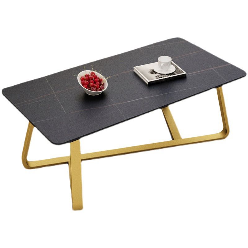 Cross Legs 1 Single Coffee Table Modern Rectangular Cocktail Table