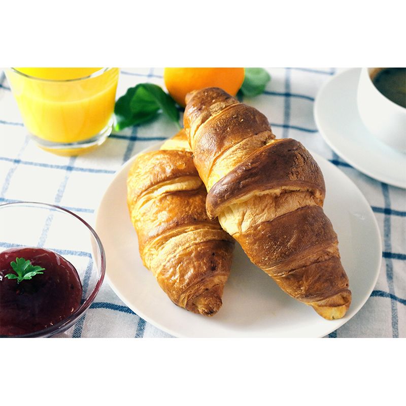 Contemporary Croissant Wall Mural Environment Friendly Wallpaper for Cake Shop