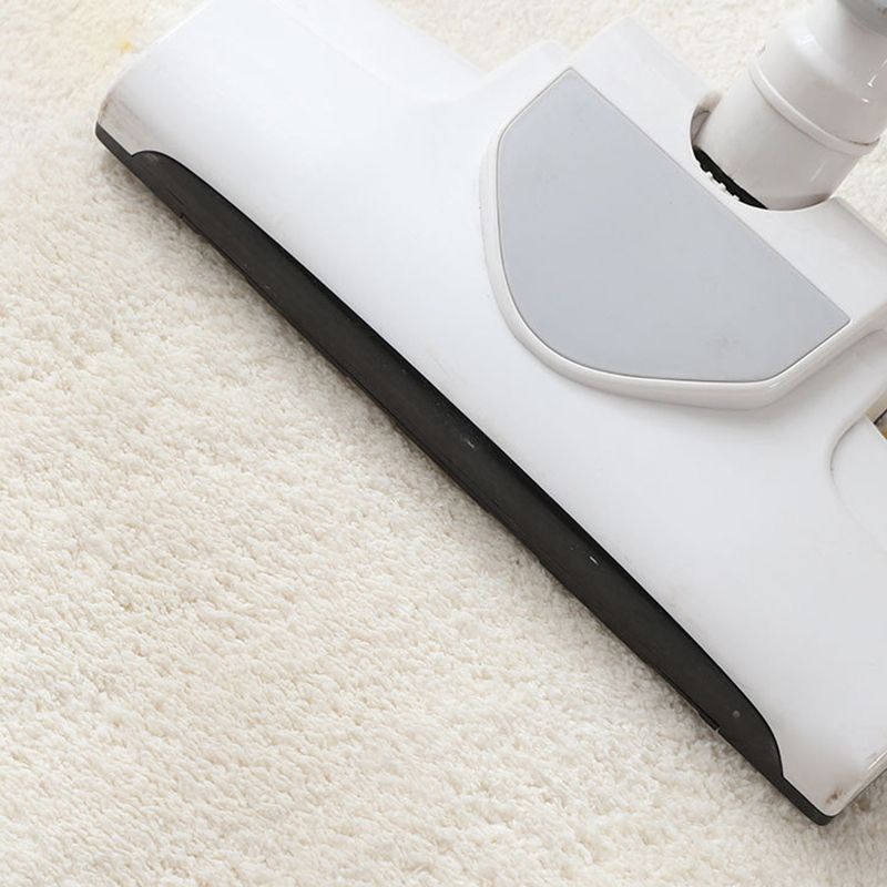 Beige Nordic Carpet Polyester Line Carpet Non-Slip Backing Carpet for Drawing Room