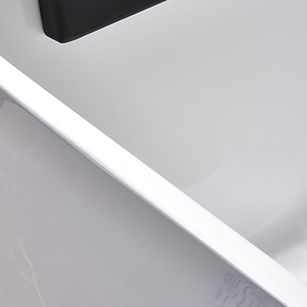 Stand Alone Antique Finish Bathtub Rectangular Soaking Modern Bath Tub