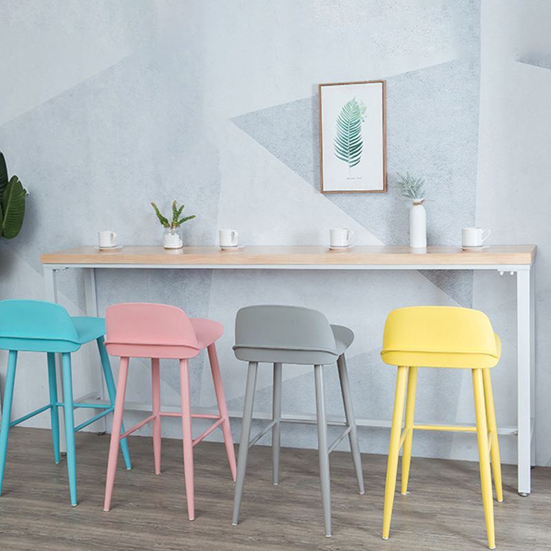 Rectangular Bar-height Table Solid Wood Top Bistro Pub Table