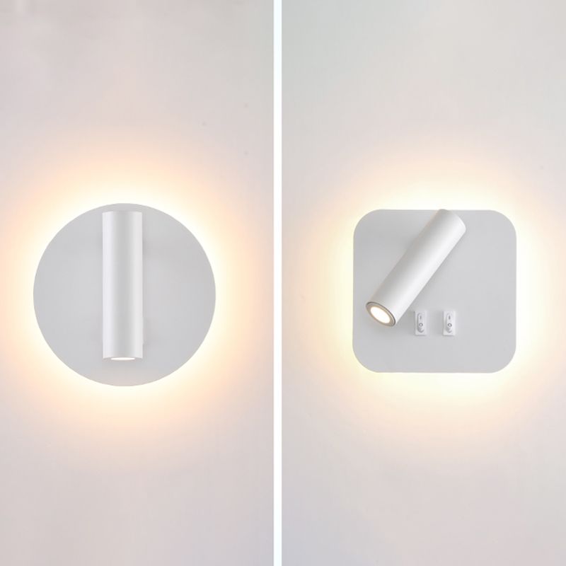 Minimalismo in metallo a parete a parete illuminazione a parete a 1 luci per la camera da letto