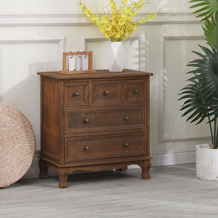 Contemporary Solid Wood Storage Chest Dresser Bedroom Dresser