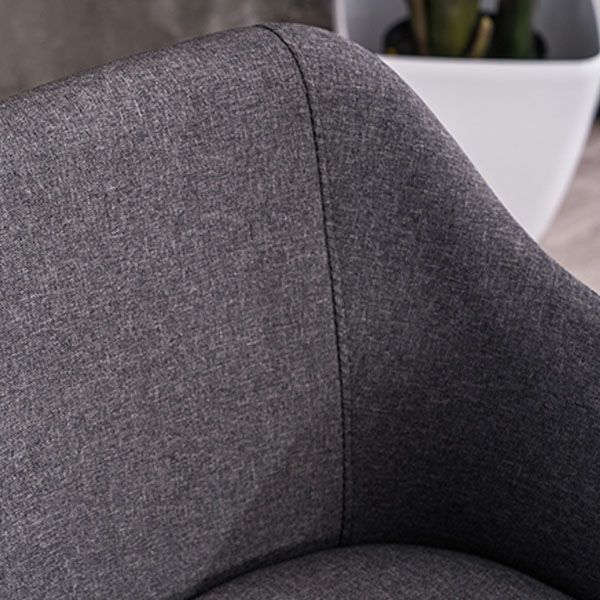 Modern Style Wood Arm Chair Upholstered Fabric Dining Side Chair 19.6"x19.6"x29.9"