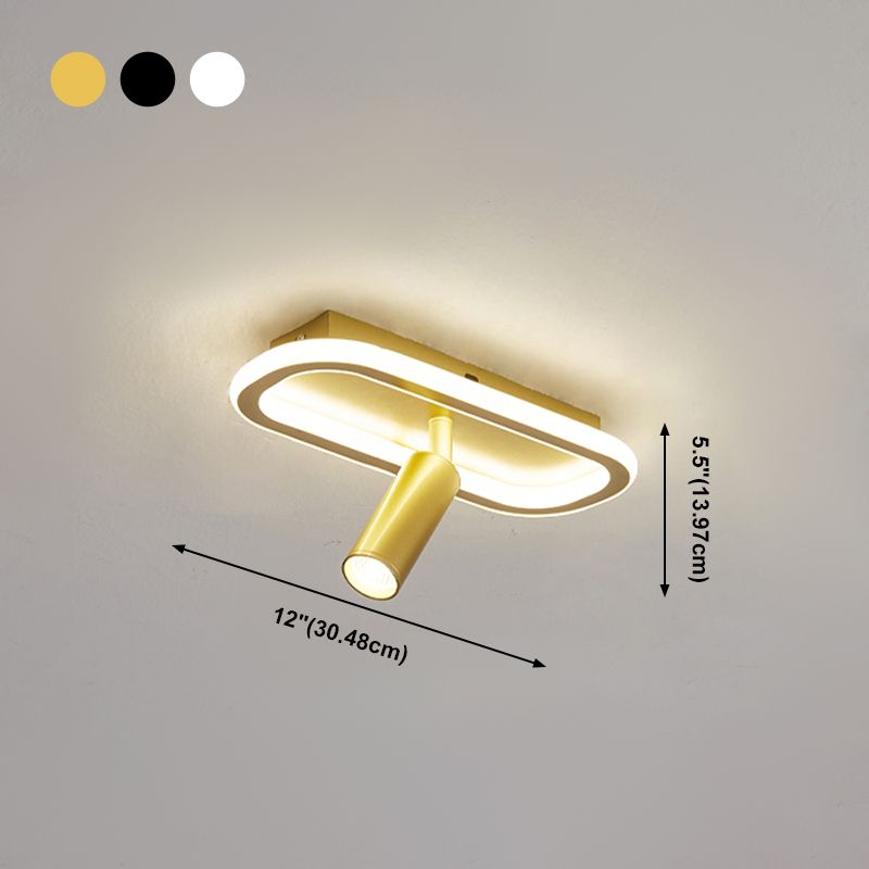 Plafonnier LED sur Rail en forme de géométrie, montage encastré en fer, Style moderne et Simple, pour salle à manger