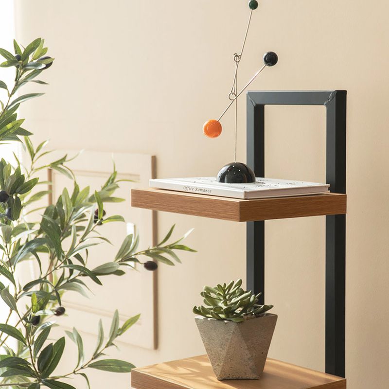 Contemporary Bookshelf Standard Engineered Wood Open Back Bookcase