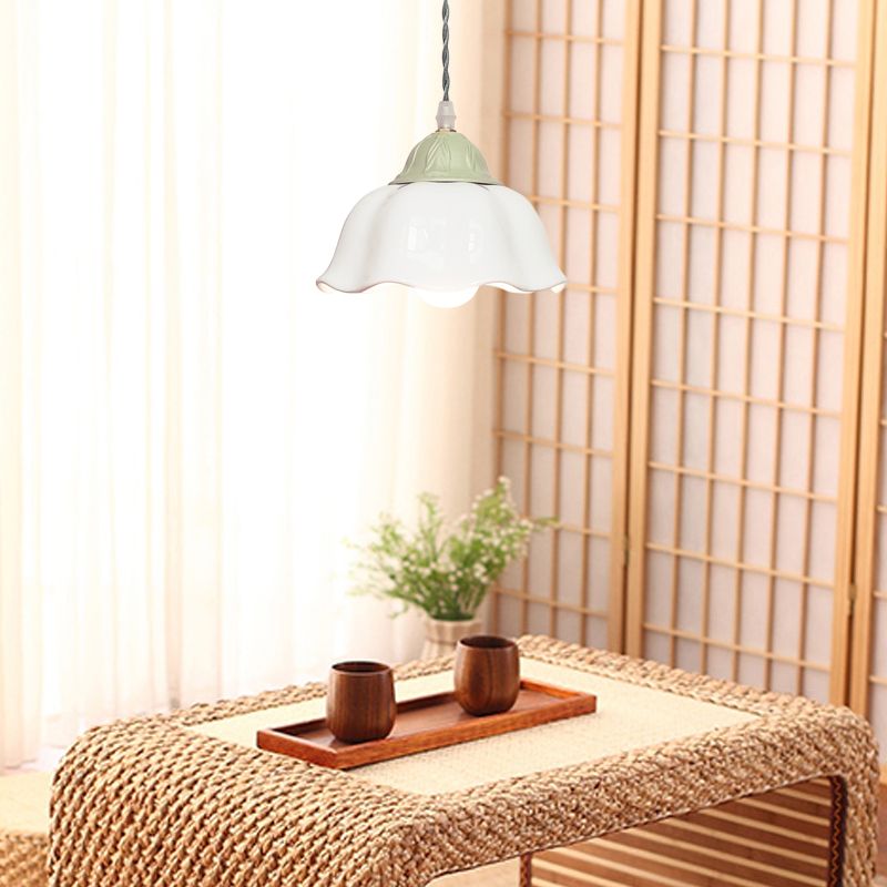 Bowl Shape Hanging Lighting Industrial Style Glass Multi Light Hanging Lamp for Bedroom