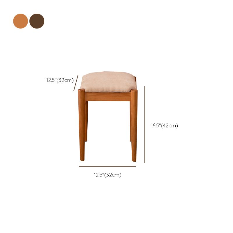 Wood and Glass Makeup Vanity Set With Mirror Standing Vanity Table