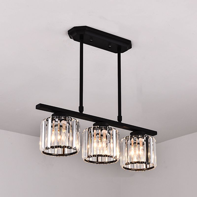 Light Luxury Style Hanging Lamp Geometry Shape Island Light Fixture for Dining Table