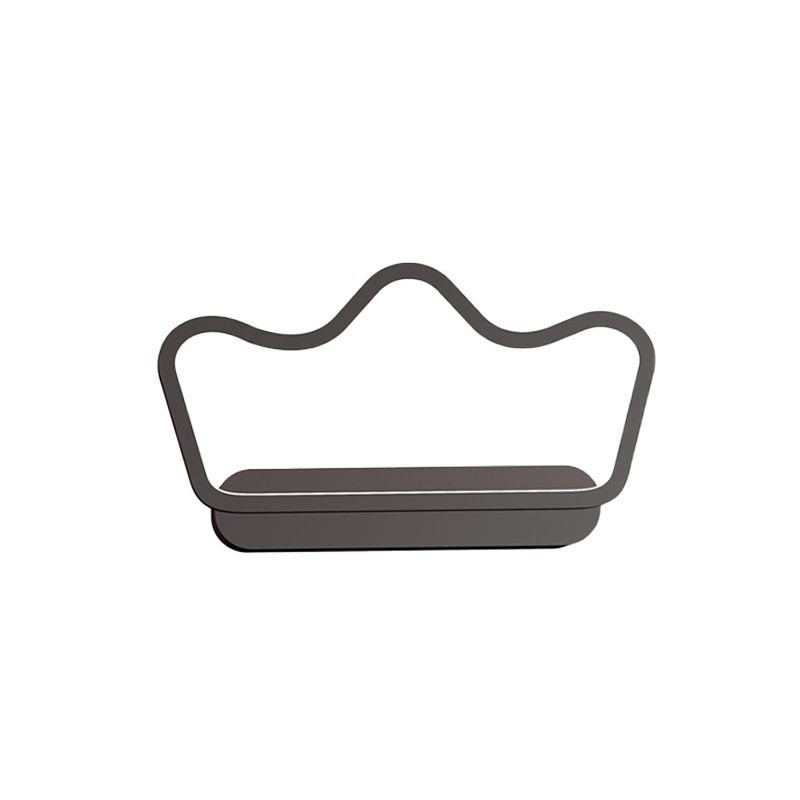 Iron Bear/Crown Frame Light Light Splique Nordic Style LED LAMP LAMBITA EN NEGRO/ORO PARA Niños.